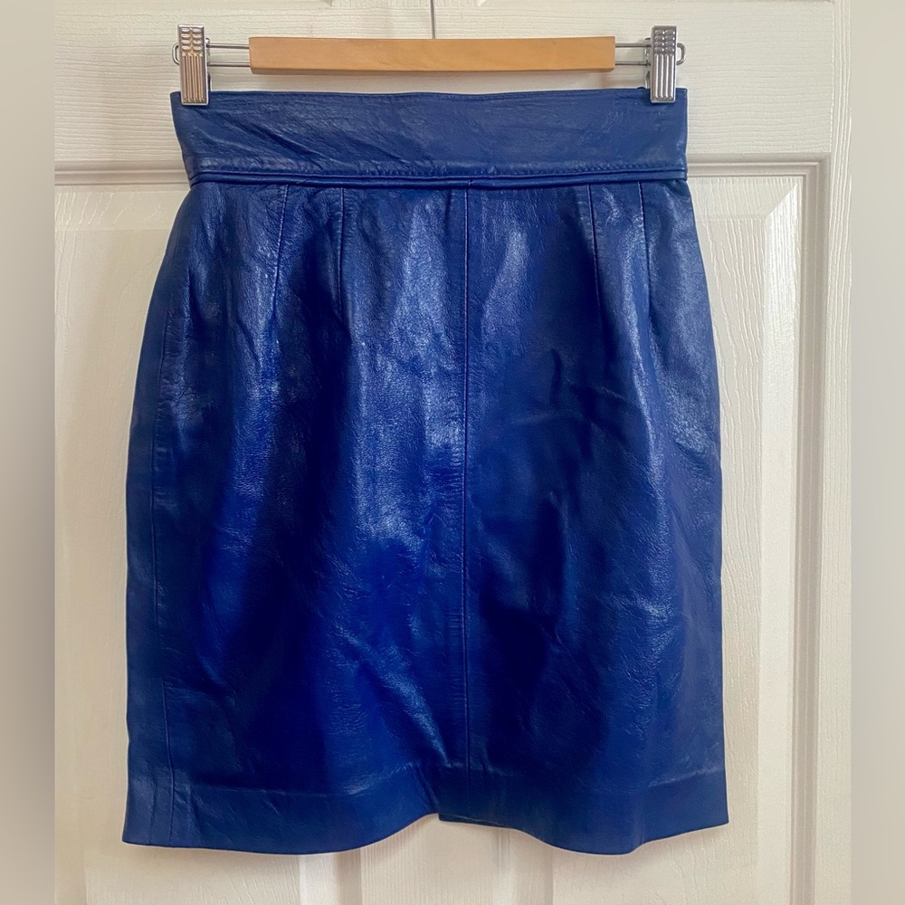 Vintage leather skirt